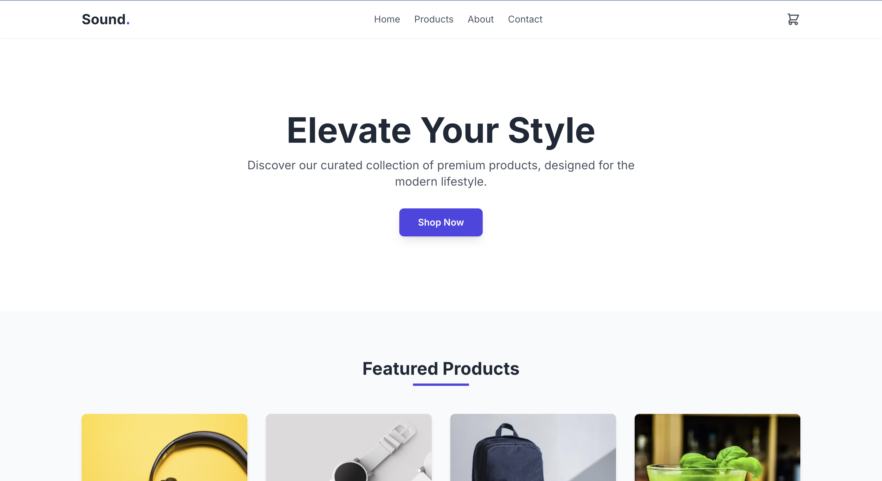 E-commerce website project