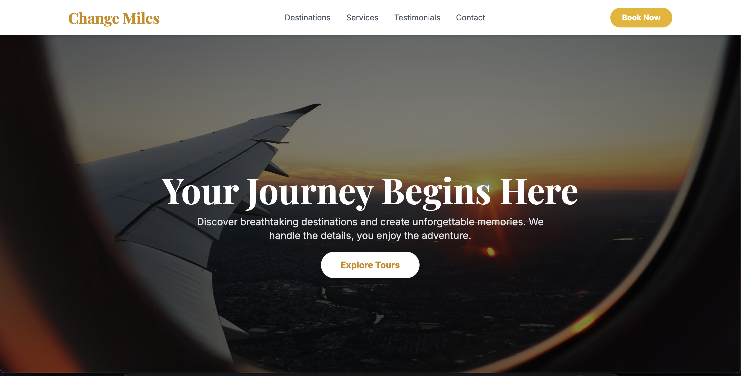 Travel agency website project